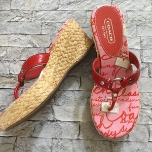 COACH WEDGE SANDAL